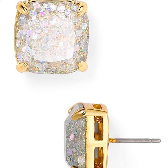 🌸KATE SPADE Small Square Studs - Opal Glitter🌸 - Picture 7 of 7